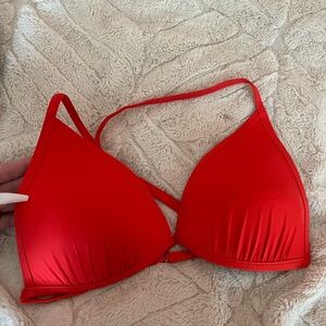 Red bikini top